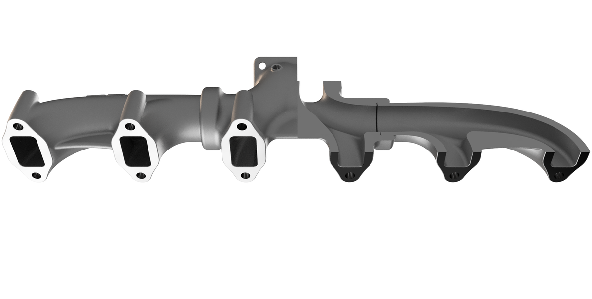 12 Valve T3 Twin Scroll Exhaust Manifold